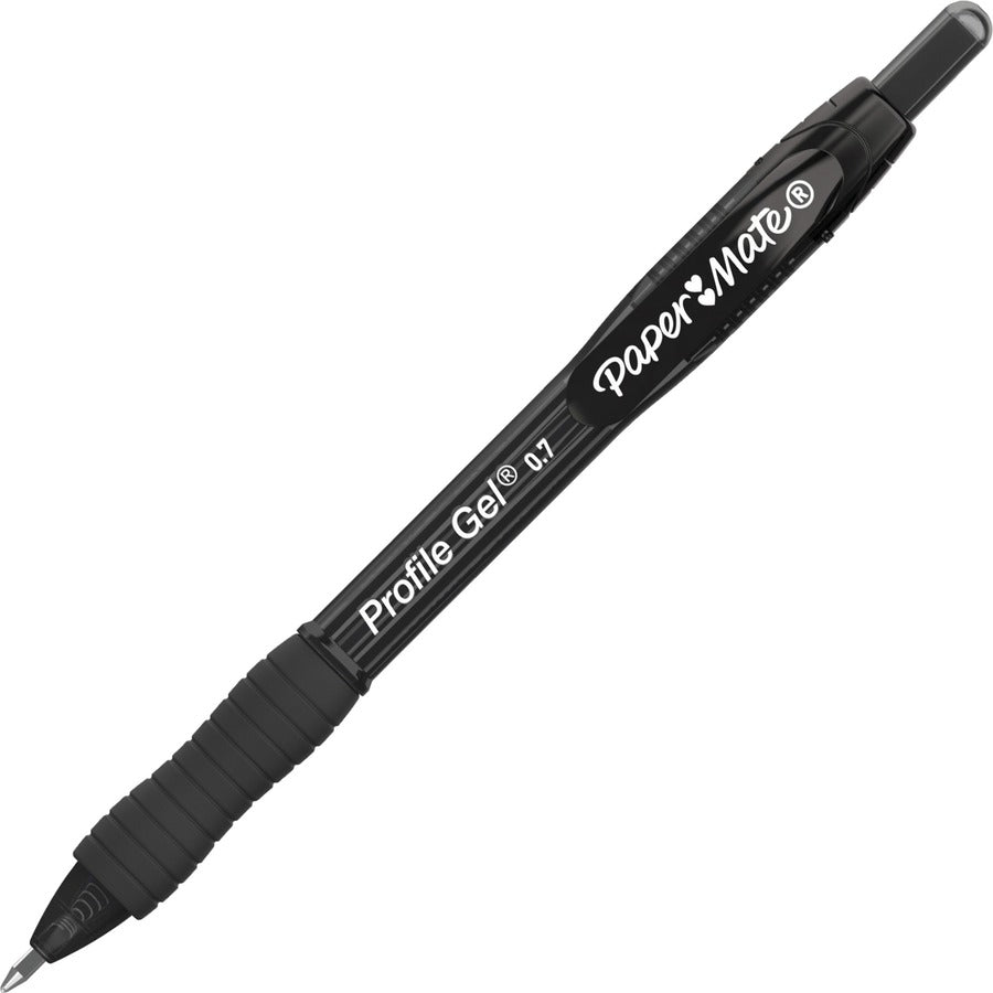 Gel 0.7mm Retractable Pens - Black - Pack of 12