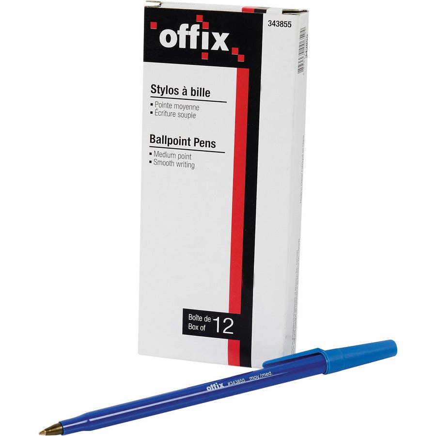 Ballpoint Pens - Blue - Pack of 12