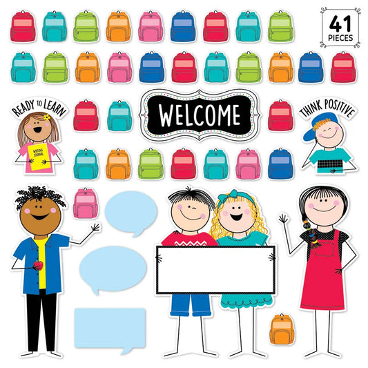 All Are Welcome Bulletin Board Set - 41 Pieces