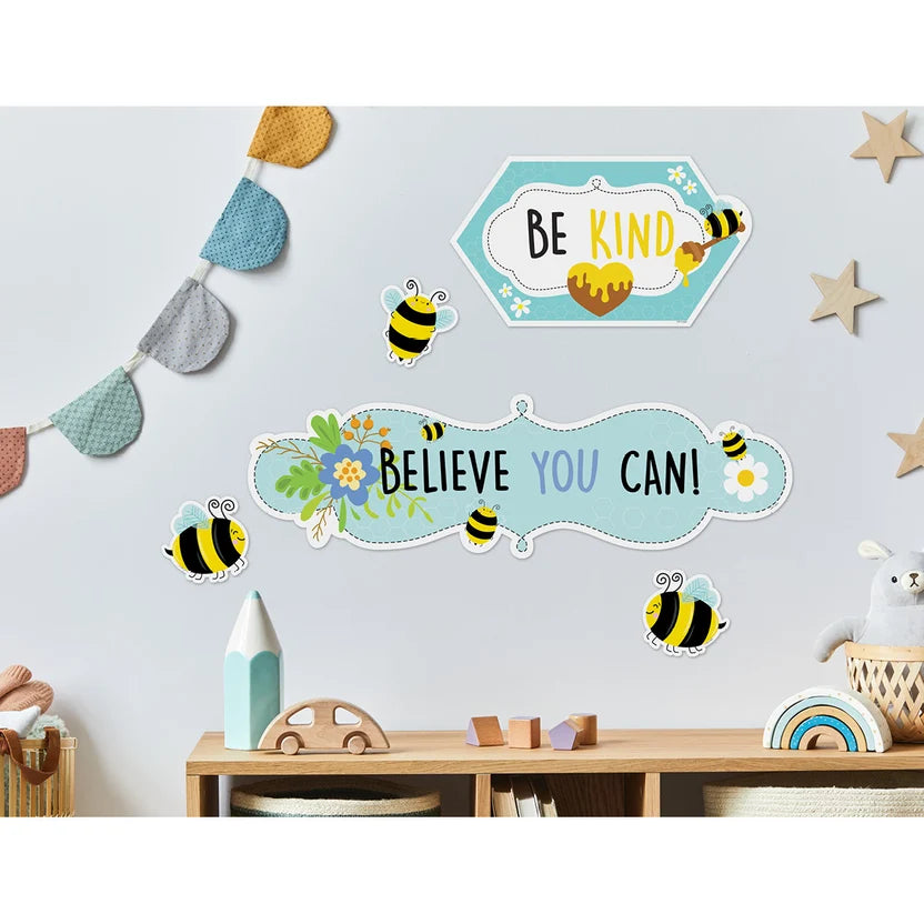 Busy Bees Bee Positive Mini Bulletin Board Set - 13 Pieces