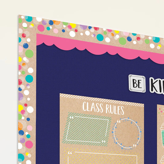 Krafty Pop Colourful Kraft Bubbles EZ Border Trimmers - 24"