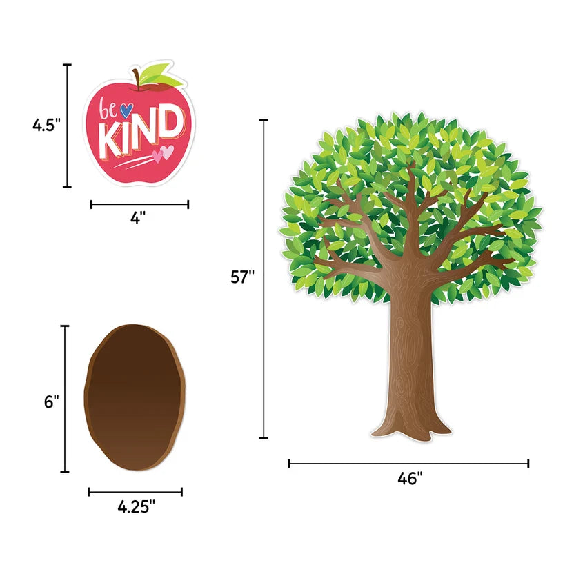 Apple Time Jumbo Tree Bulletin Board Set - 10 Pieces