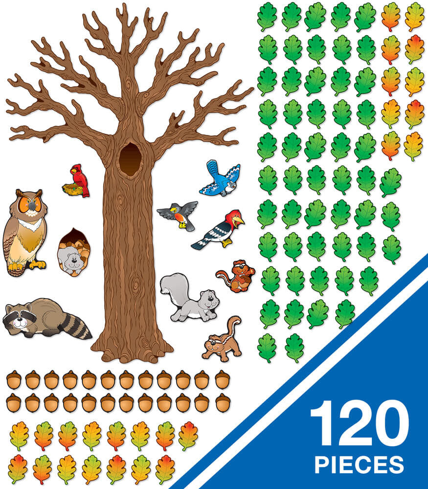 Big Tree with Animals Bulletin Board Set Grade K-5