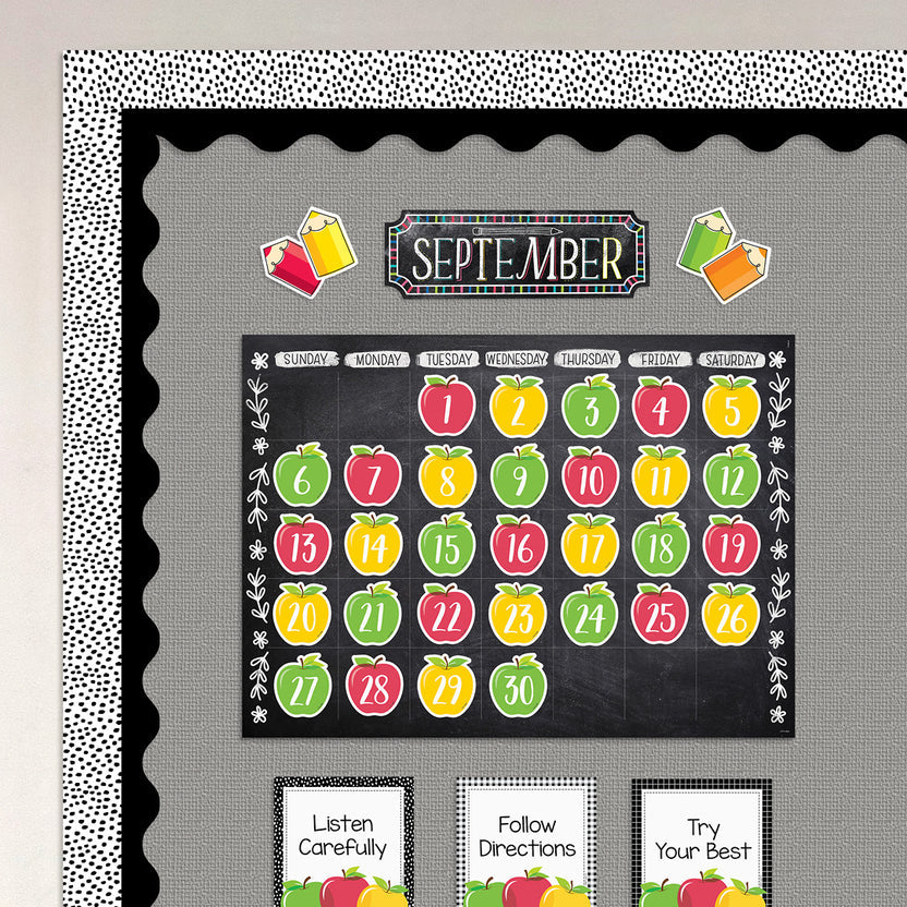 Apples Calendar Days Accents - 35 Pieces