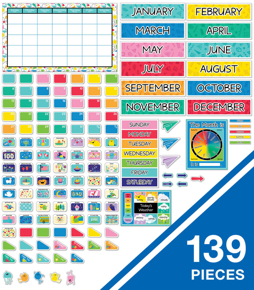 Happy Place Calendar Bulletin Board Set