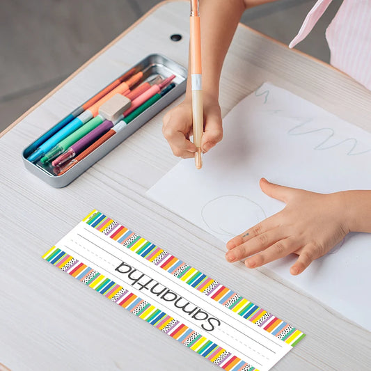 Stripes and Dots Name Plates