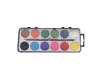 12 Disc Paint Set With Brush