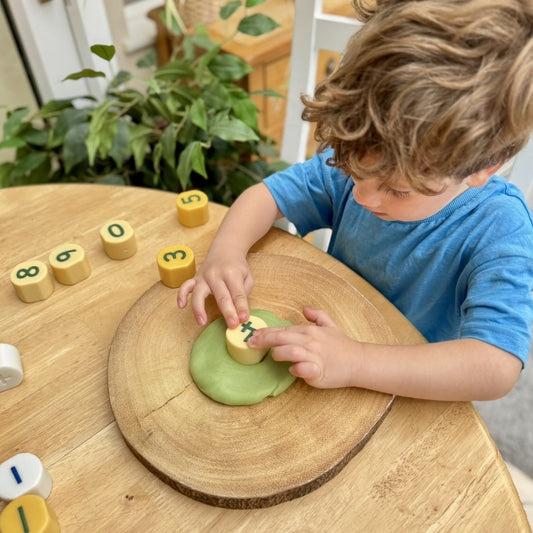 Number Stamping Stones