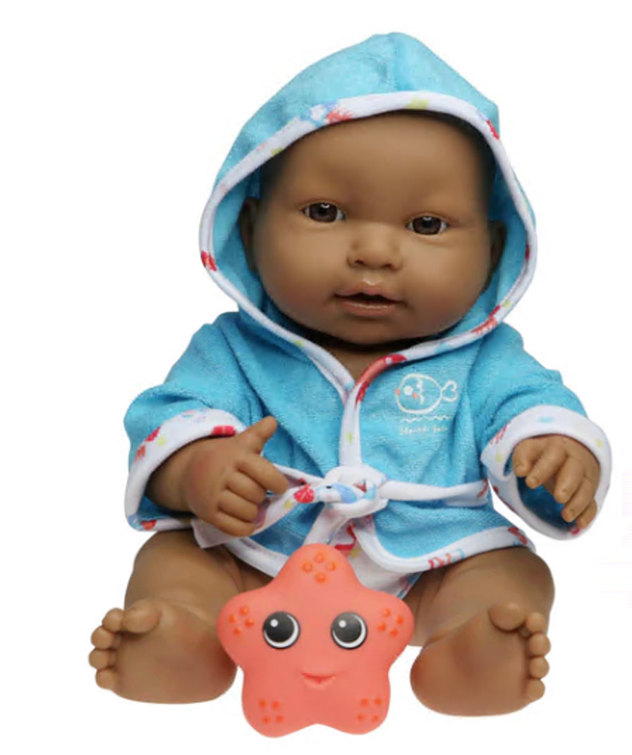 14" Vinyl Baby Doll with Towel and Accessories - Hispanic