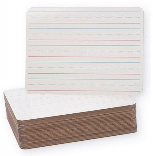 2 Sided White Board Lined/Plain 9" x 12"