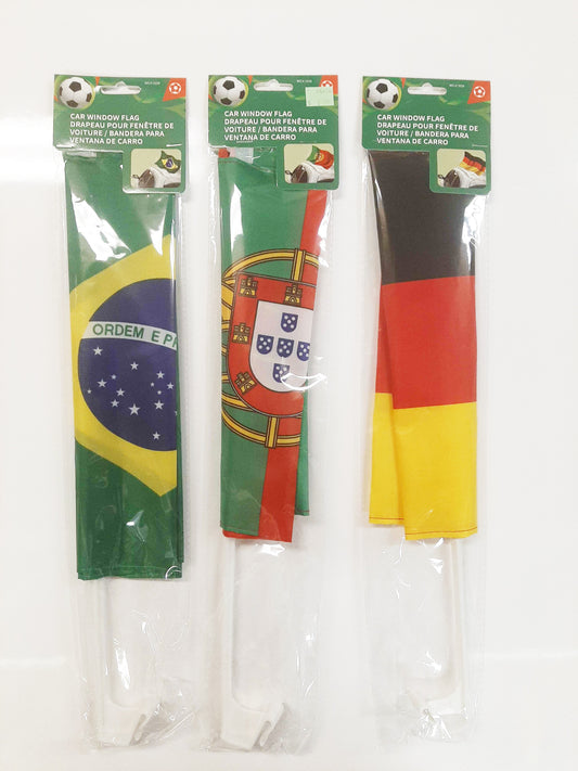 World Cup 12" x 18" Car Flag Pole - Single