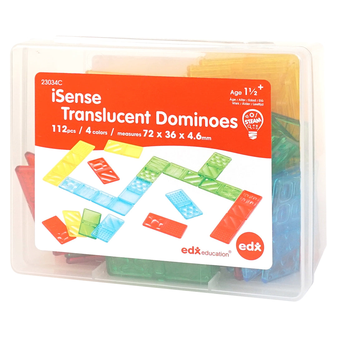 iSense Translucent Dominoes - 112Pcs
