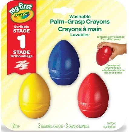 3 Palm-Grasp Crayons