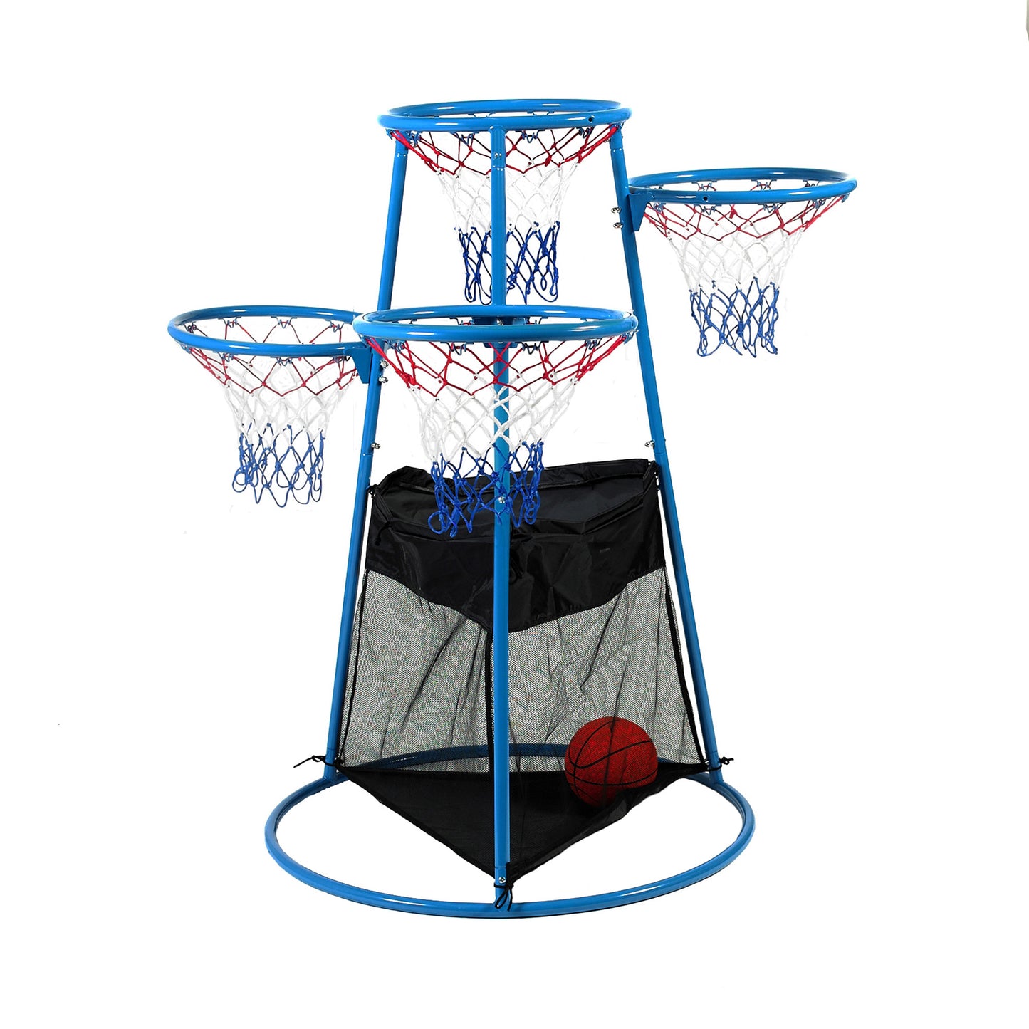 4-Rings Basketball Stand with Storage Bag
