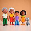 DARK SKINNED FAMILY SET OF 8