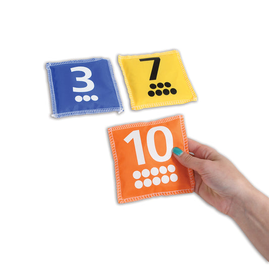 Number & Dot Beanbags - Set Of 10