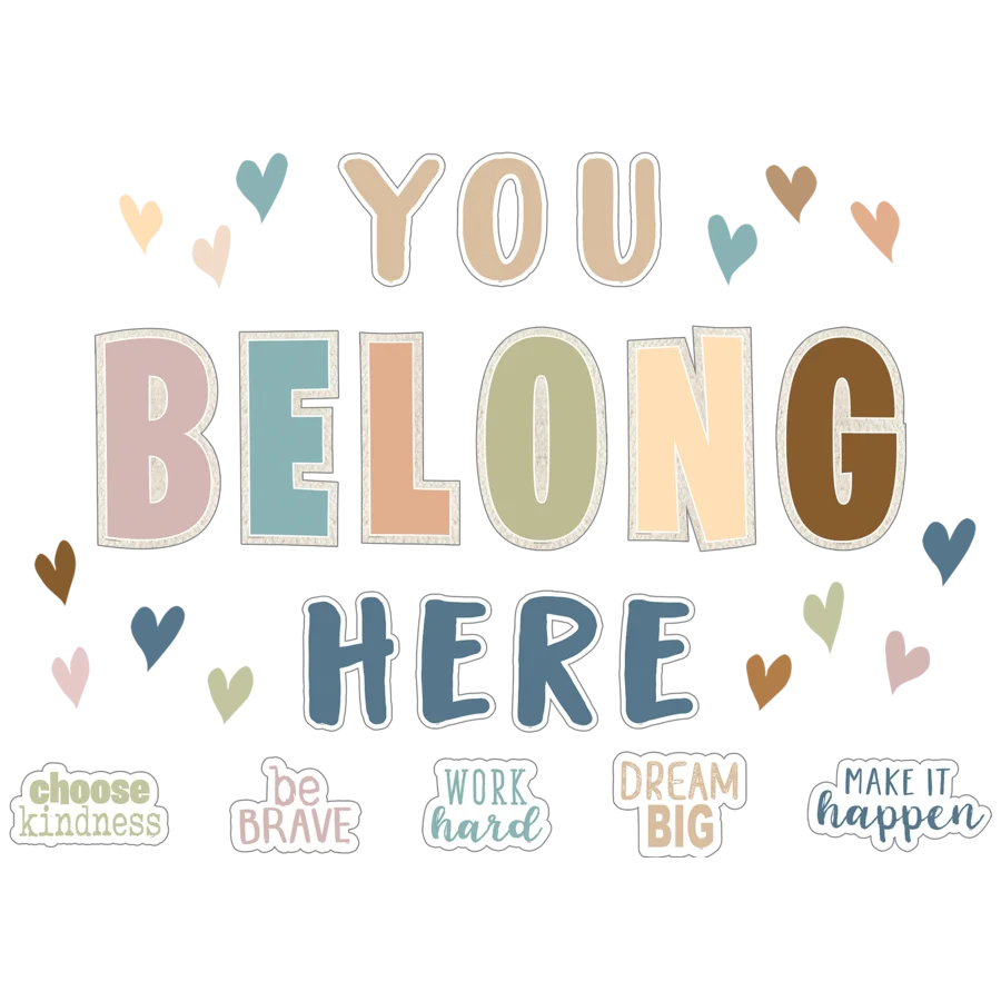 Everyone is Welcome You Belong Here Bulletin Board