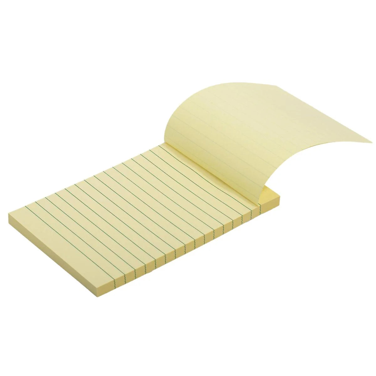 Bloc-notes autocollants lignés - 4 po x 6 po - 80 feuilles