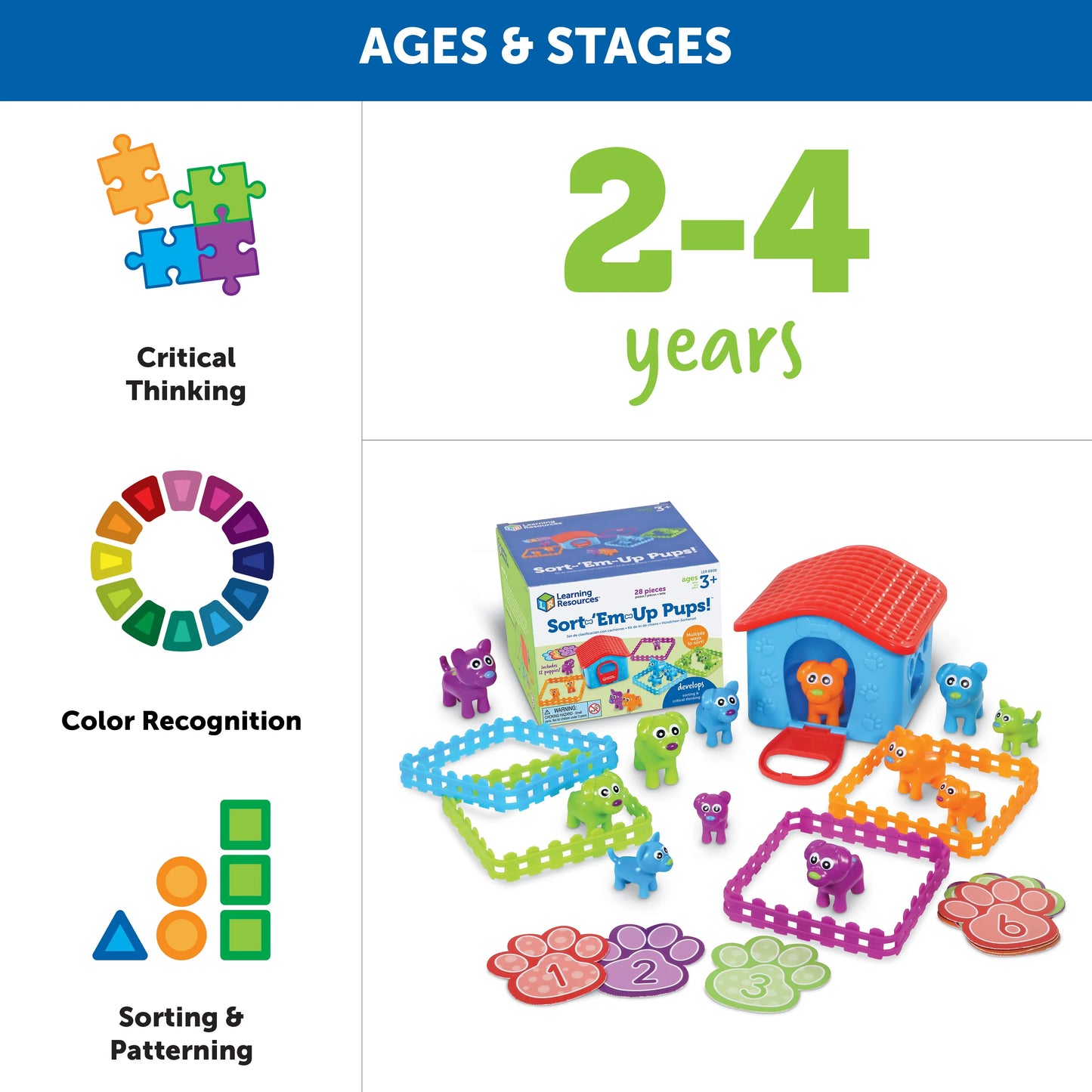 Sort-'Em-Up Pups™ Activity Set