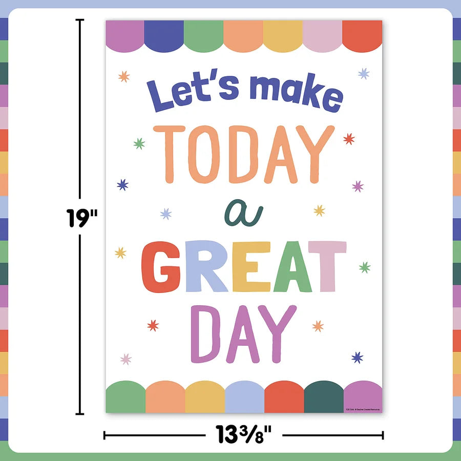 Let’s Make Today a Great Day Positive Poster