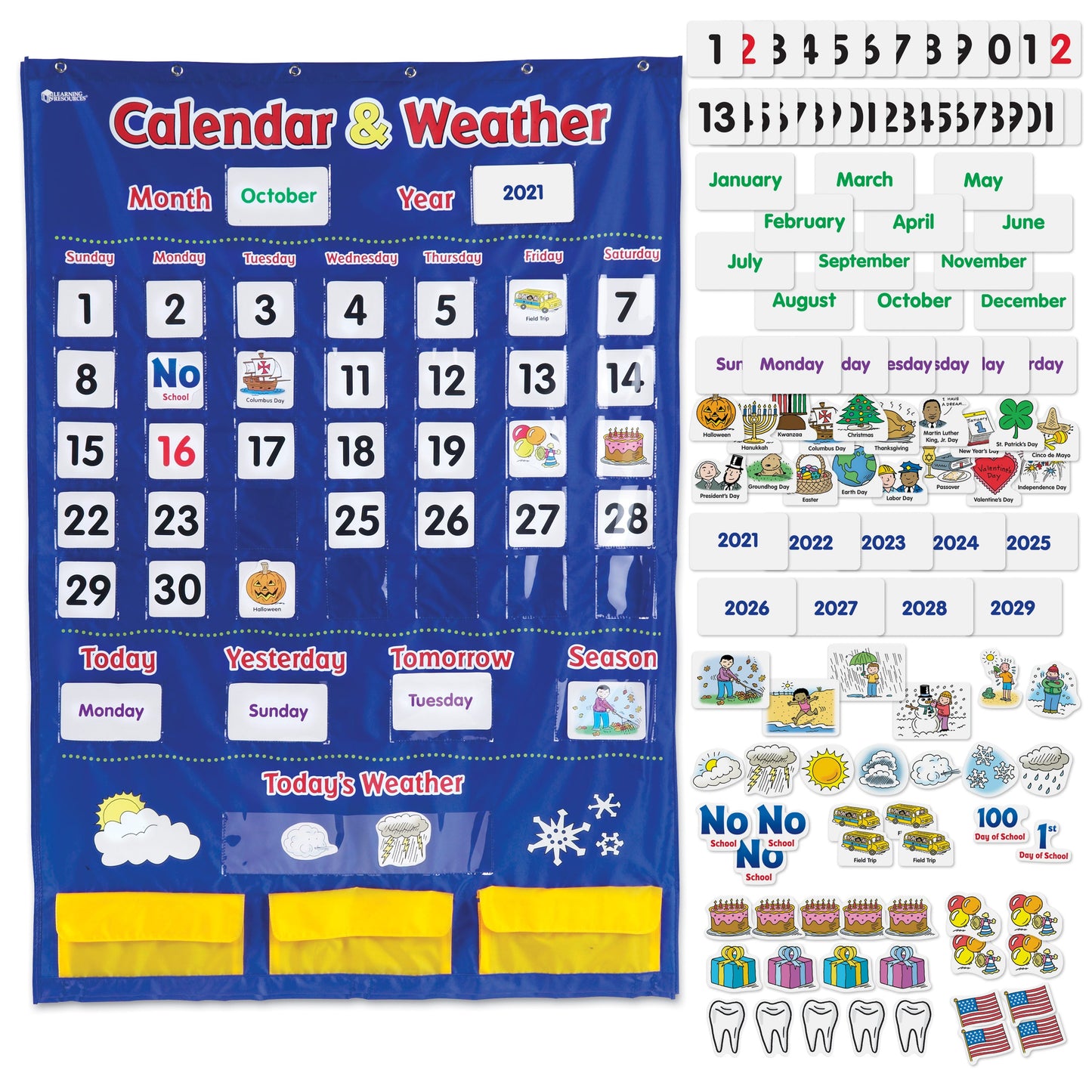 Calendar & Weather Pocket Chart