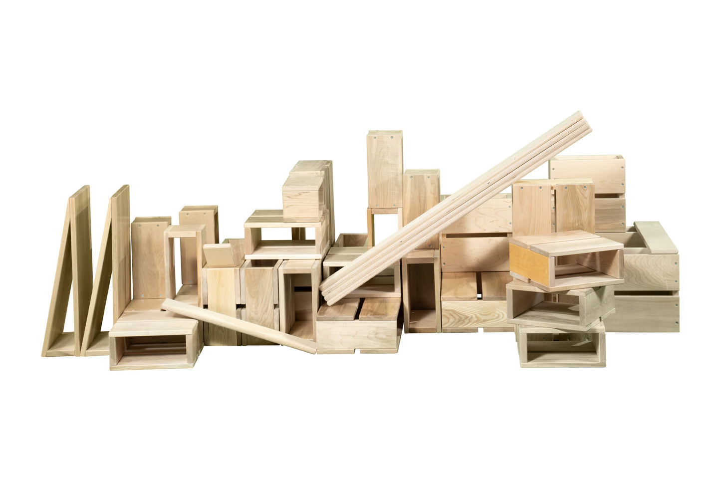 Hollow Blocks (Set of 40 Pieces) Hardwood