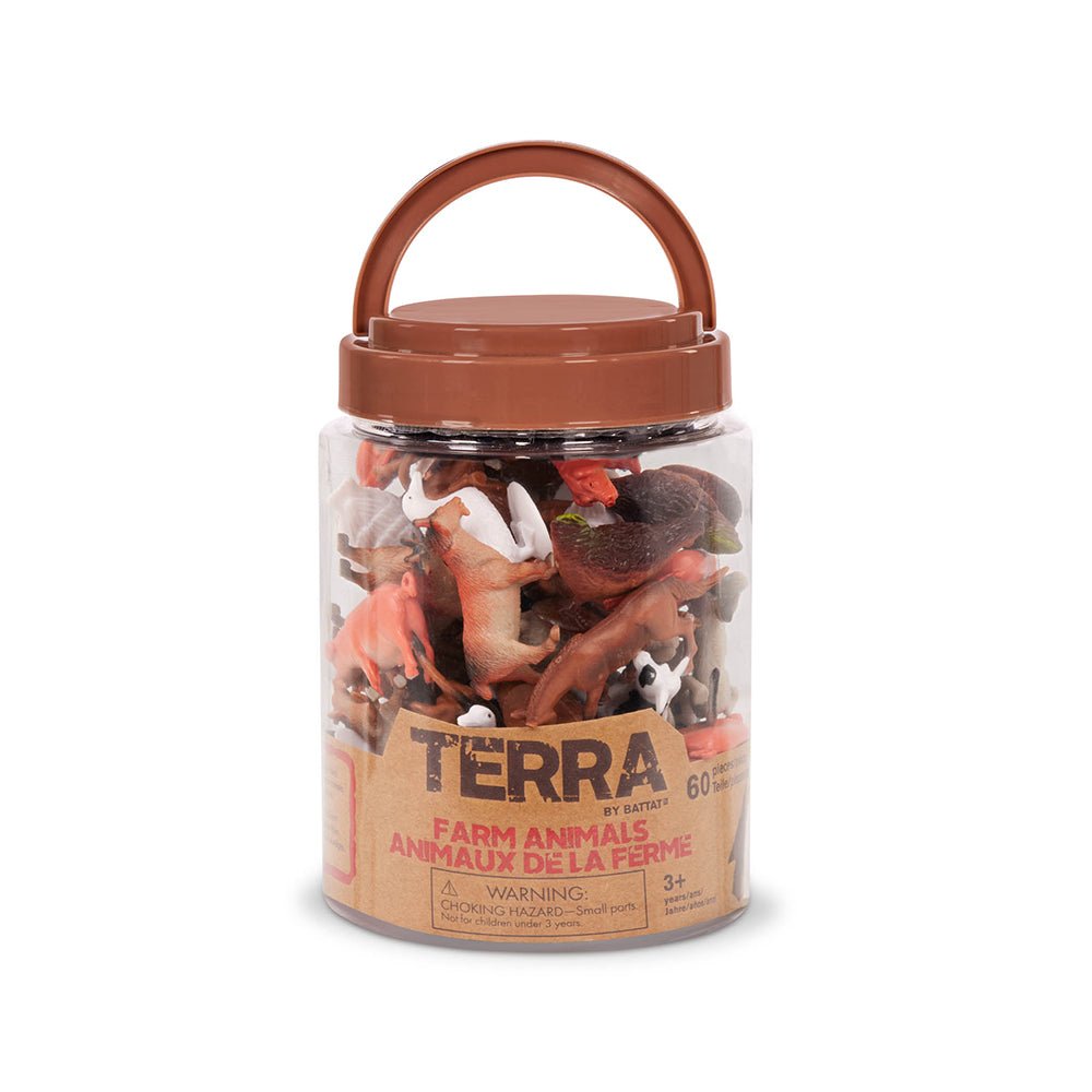 Terra - Farm Animals in a Tub 60Pc