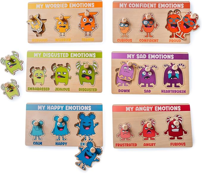 My Emotion Levels Peg Puzzles - Pack of 6