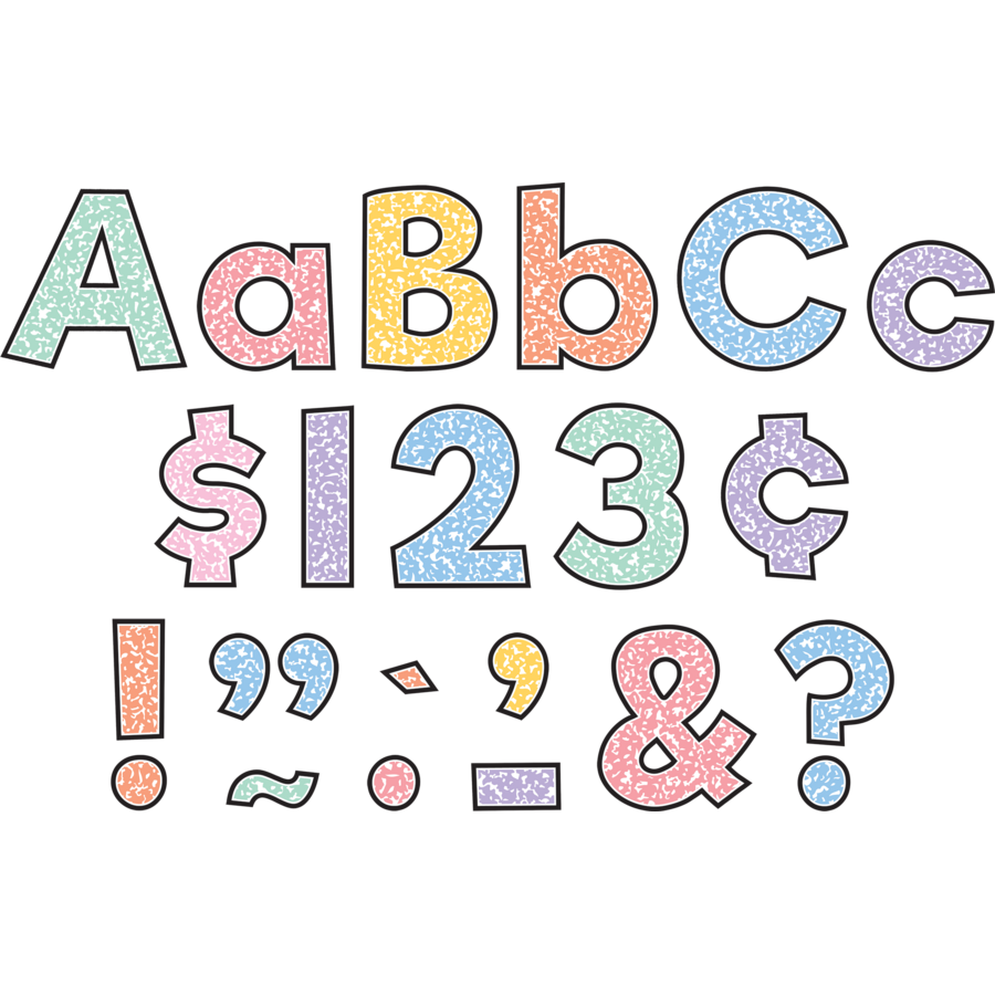 4" Everyday Letters Combo Pack