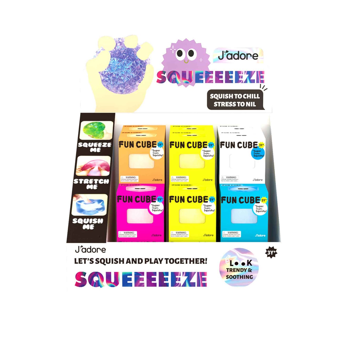 FUN CUBE SQUISHY 1 PCS