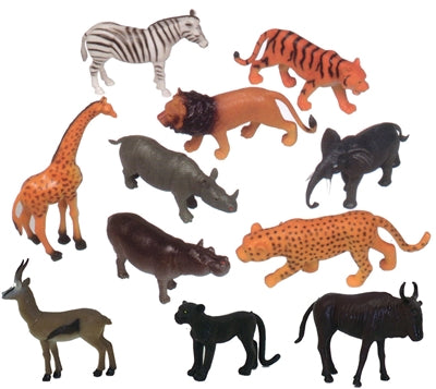 Animal Playsets - Wild Animals 6" (11 Pcs)