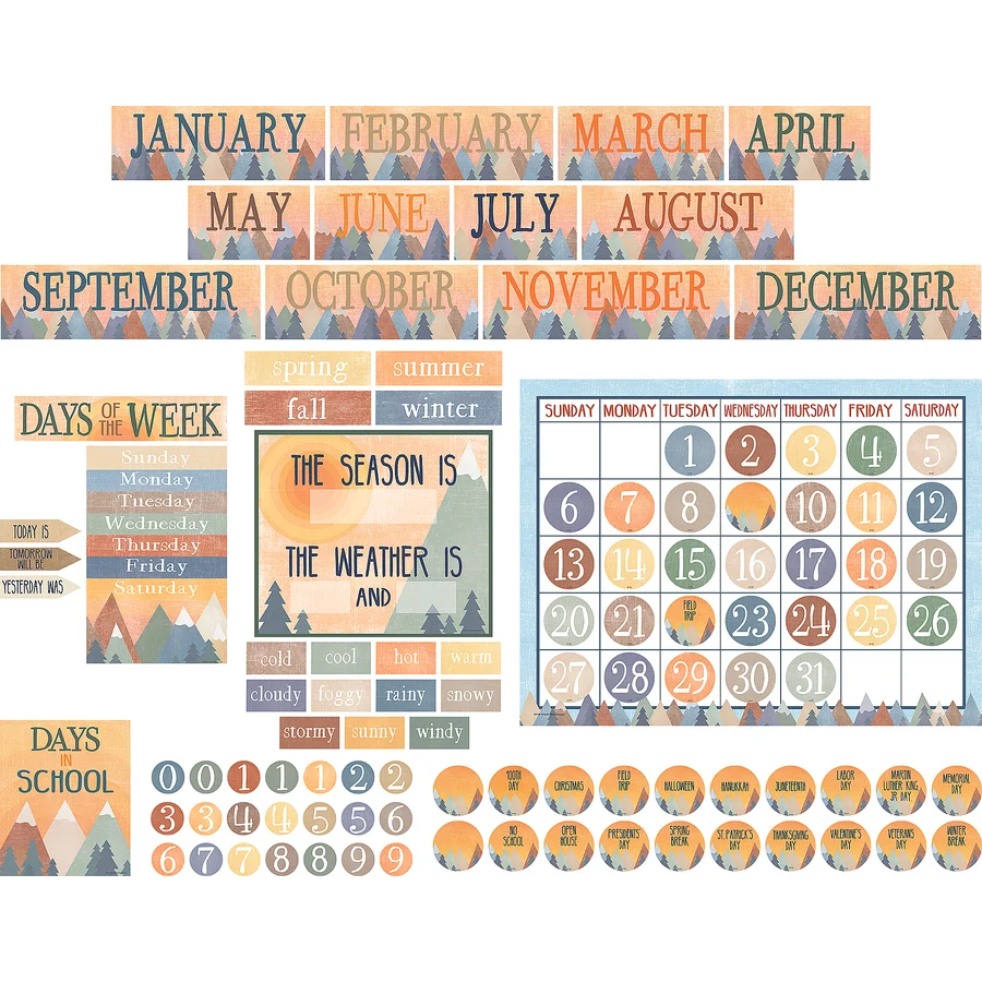 Moving Mountains Calendar Bulletin Board