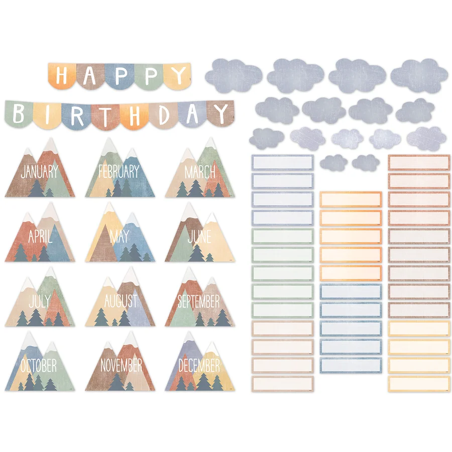 Moving Mountains Happy Birthday Mini Bulletin Board