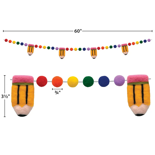 Colorful Pencils Garland