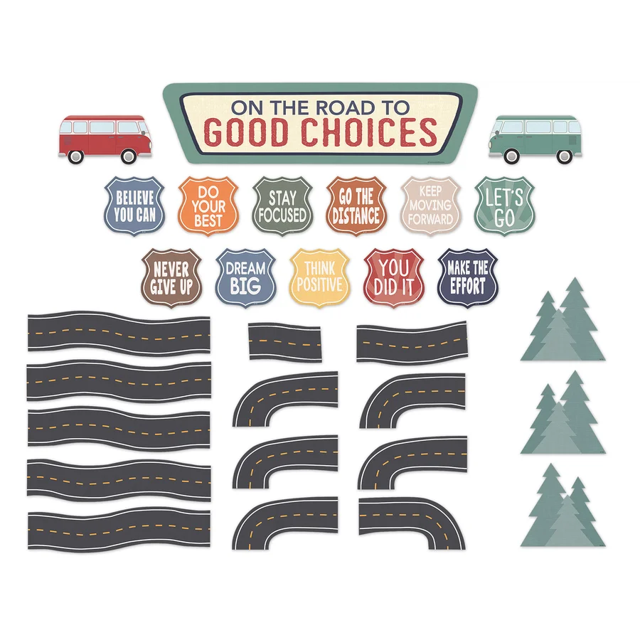 Moving Mountains Road Trip On the Road to Good Choices Mini Bulletin Board