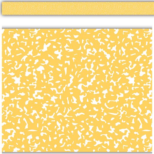 Composition Yellow Straight Rolled Border Trim - 50'
