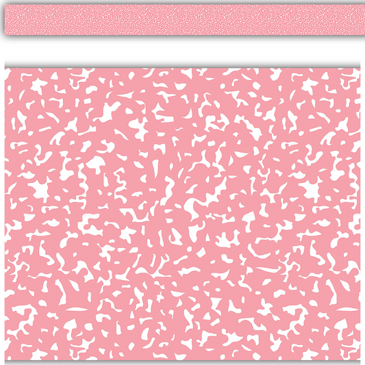 Composition Pink Straight Rolled Border Trim - 50'