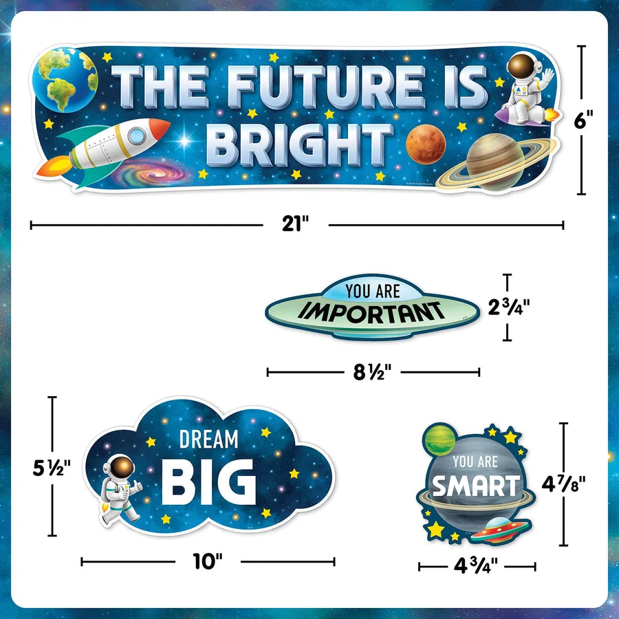 Outer Space Crew The Future Is Bright Mini Bulletin Board