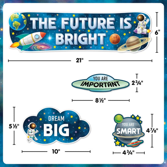 Outer Space Crew The Future Is Bright Mini Bulletin Board