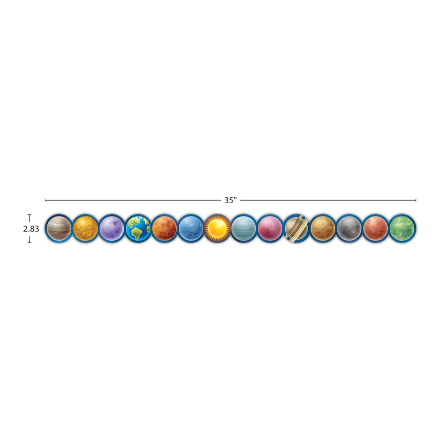 Outer Space Crew Planets Die-Cut Border Trim