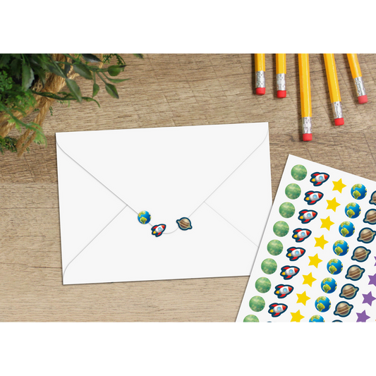 Outer Space Crew Mini Stickers