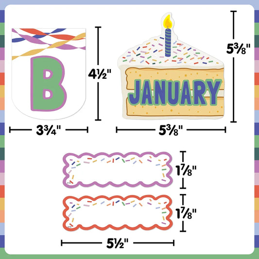Color Crush Birthdays Mini Bulletin Board