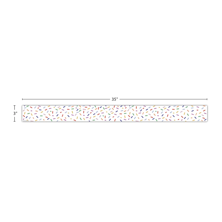 Color Crush Sprinkles Straight Border Trim