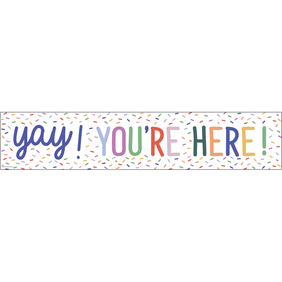 Color Crush Yay! You’re Here! Banner