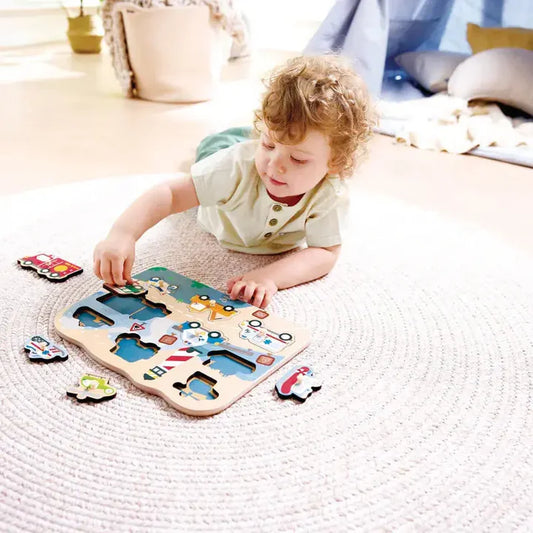 Emergency Vehicle Peg Puzzle