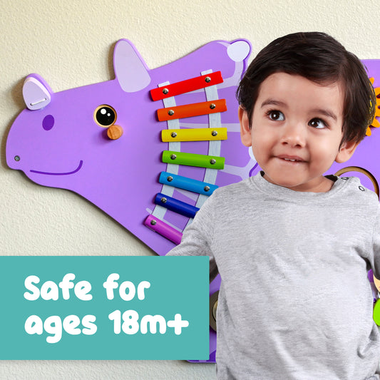Triceratops Activity Wall Panels- Set of 3