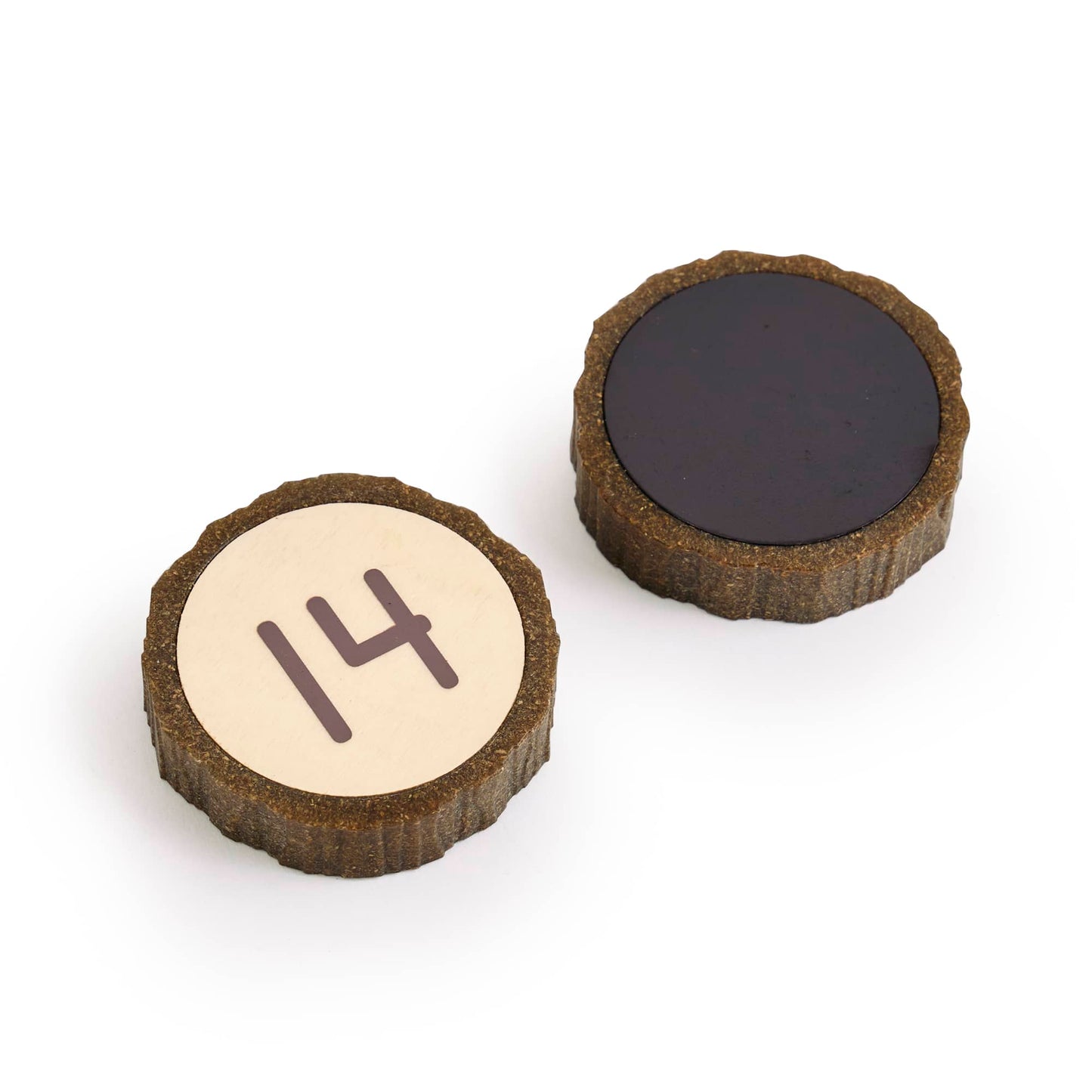 Magnetic Wood Cookie Counters - 21 Pieces