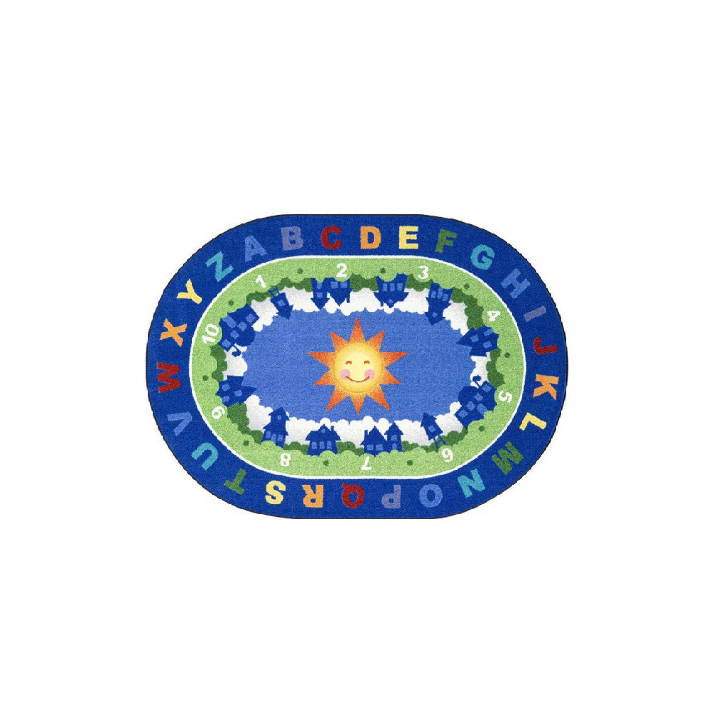 A Beautiful Day For Learning- Oval Classroom Rug