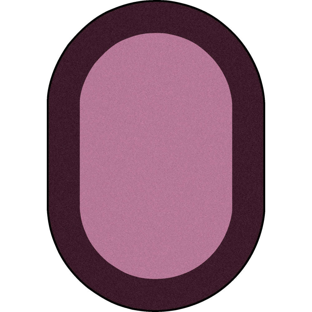 All Around Oval Carpet Purple