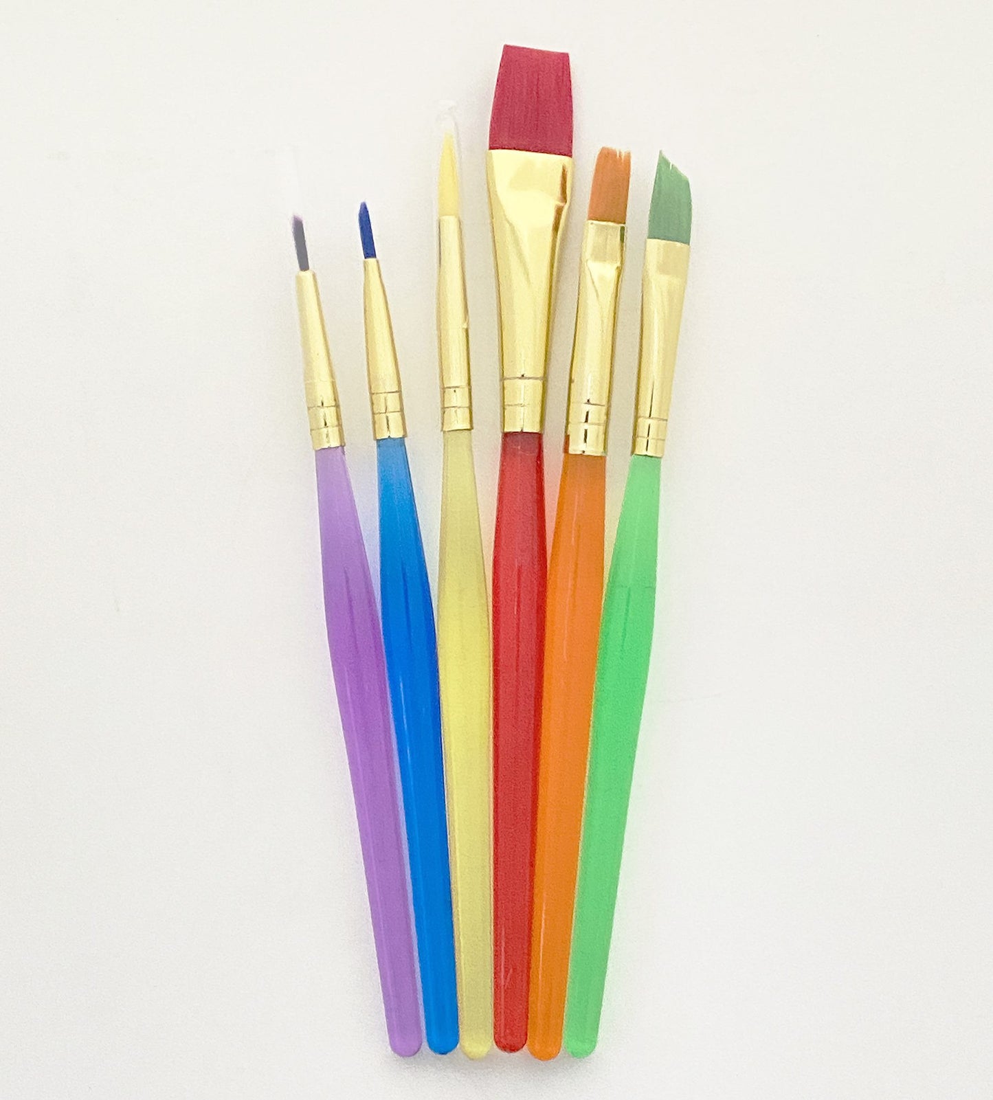 Assorted Nylon Brushes Set of 6